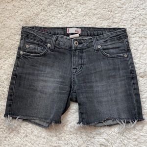 Frayed grey jean shorts from BDG